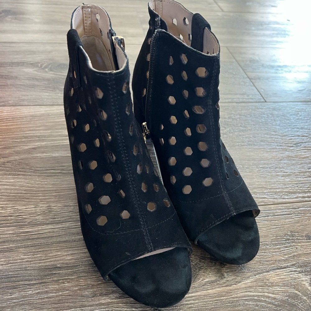 Bettye muller concept Black Peep-Toe Ankle Boots